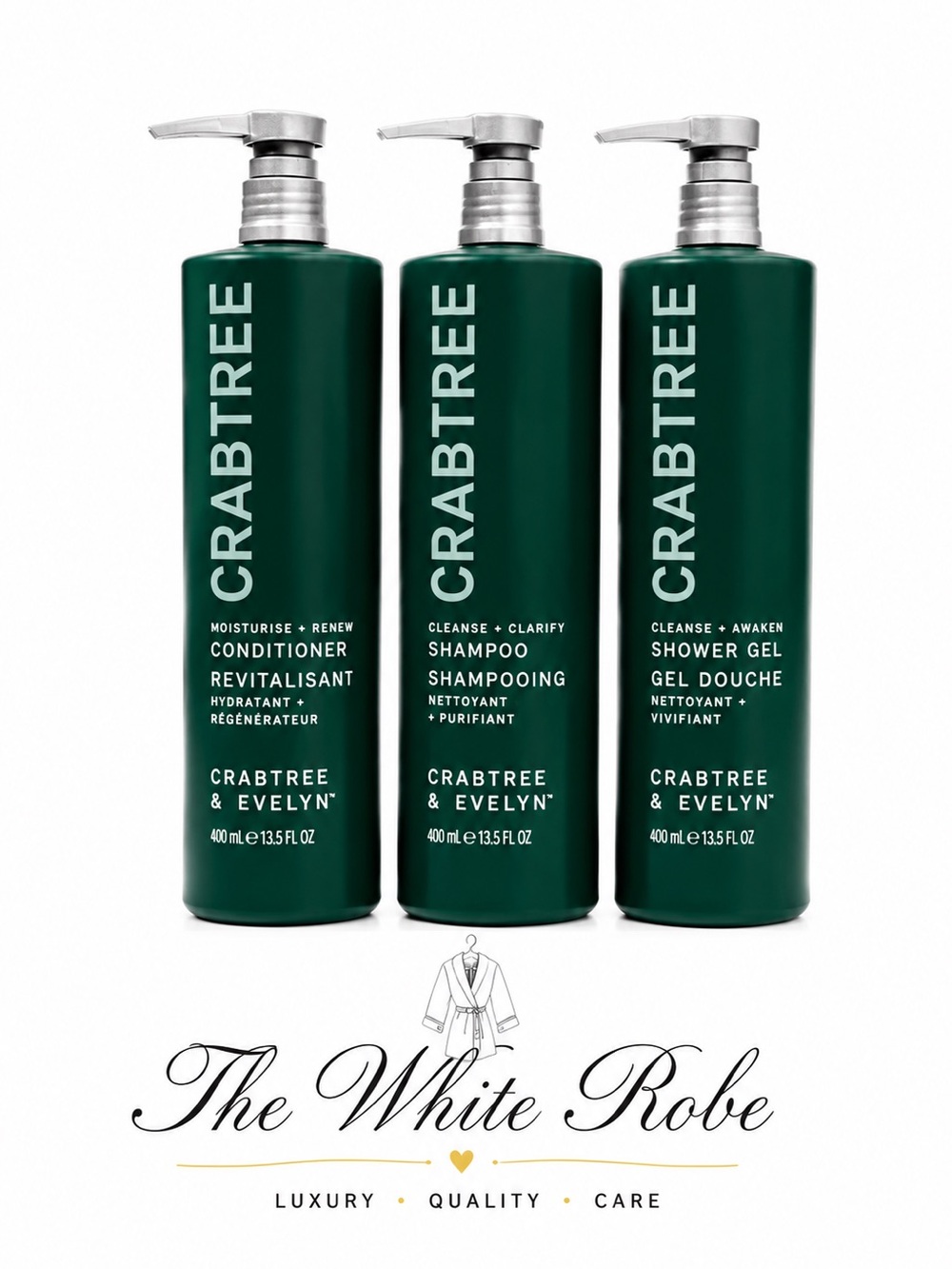 LAST SET❗️CRABTREE & EVELYN CONDITIONER, SHAMPOO & SHOWER GEL SET - 15 fl.oz